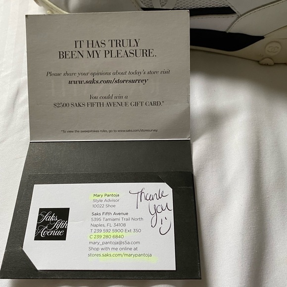 White Chanel athletic shoe, bought at Saks, worn 3 times. - Picture 5 of 7